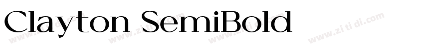 Clayton SemiBold字体转换